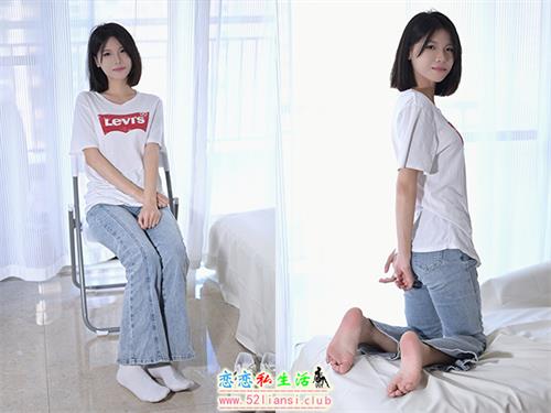 [凝思摄影]No.035 小睿-T恤、短白袜、平底鞋(带视频)[145P1V-5.48G]