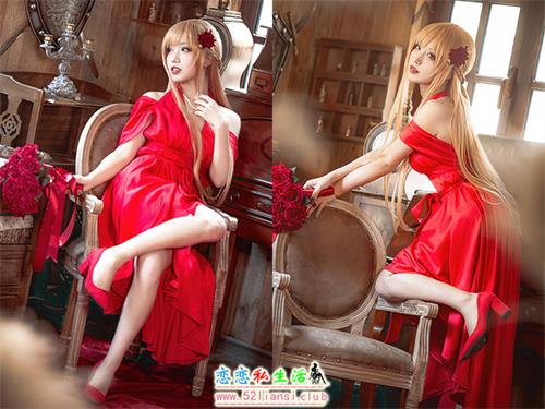 [美图精选]2384-切切celia -刀剑神域 亚丝娜礼服【28P/43M】