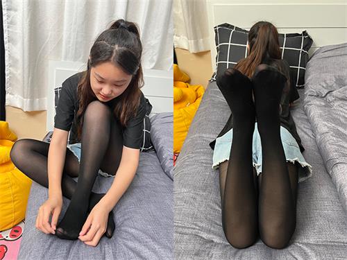 [东禾摄影]No.044 牛仔短裤 黑丝 高跟(带视频)[226P1V-1.51G]