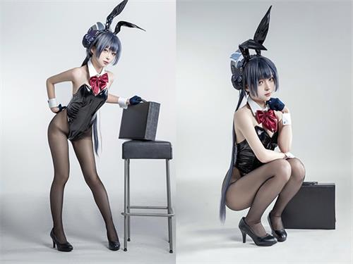 [美图精选]2431-矢量鱼-蔚蓝档案 妃咲兔女郎【28P/58M】