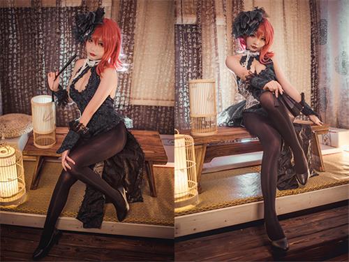 [美图精选]2435-是一只熊仔吗-黑太子旗袍【19P/30M】