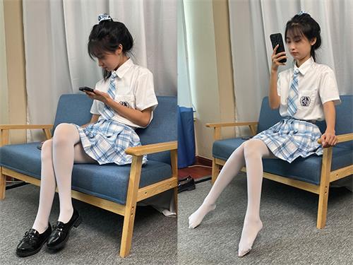 [东禾摄影]No.050 JK套装 白丝下皮鞋(带视频)[211P14V-2.81G]