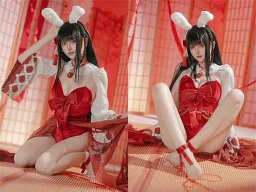 [美图精选]2481-屿鱼-碧蓝航线 大山·祈愿的巫女兔【58P/68M】