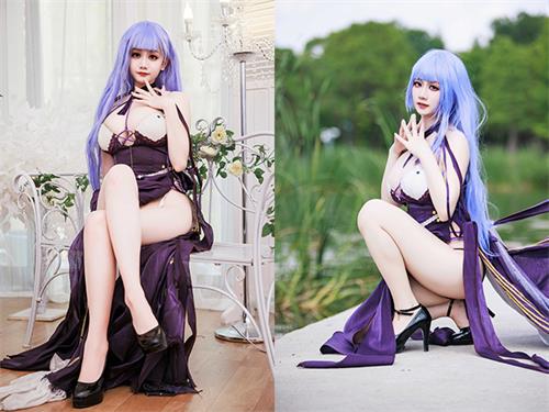 [美图精选]2492-阿雪雪-碧蓝航线 黛朵礼服【24P/59M】