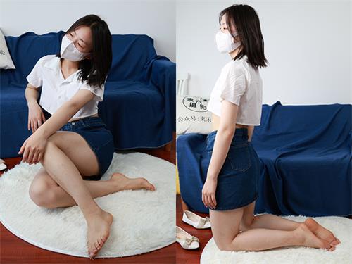 [东禾摄影]No.070 牛仔裙 平底鞋(带视频)[339P2V-6.06G]