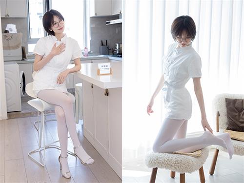 [袜啵啵]NO.702 小甜豆-高跟凉鞋、厚白丝、护士服[155P1V-5.69G]