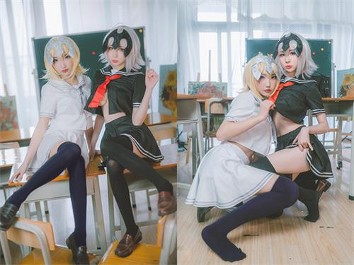 [美图精选]2749-西园寺南歌-黑白贞德 JK制服【19P/33M】