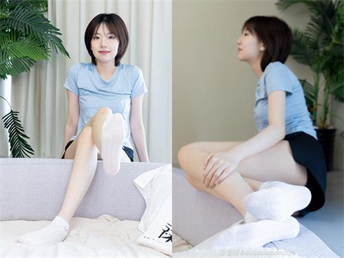 [袜啵啵]NO.753 小甜豆-板鞋、白棉袜、裸足[289P1V-7.26G]