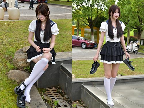 [月下摄影] NO.791 兔兔【林间甜妹】林间清风光影里，JK少女尽显元气娇俏[100P1V-4.81G]